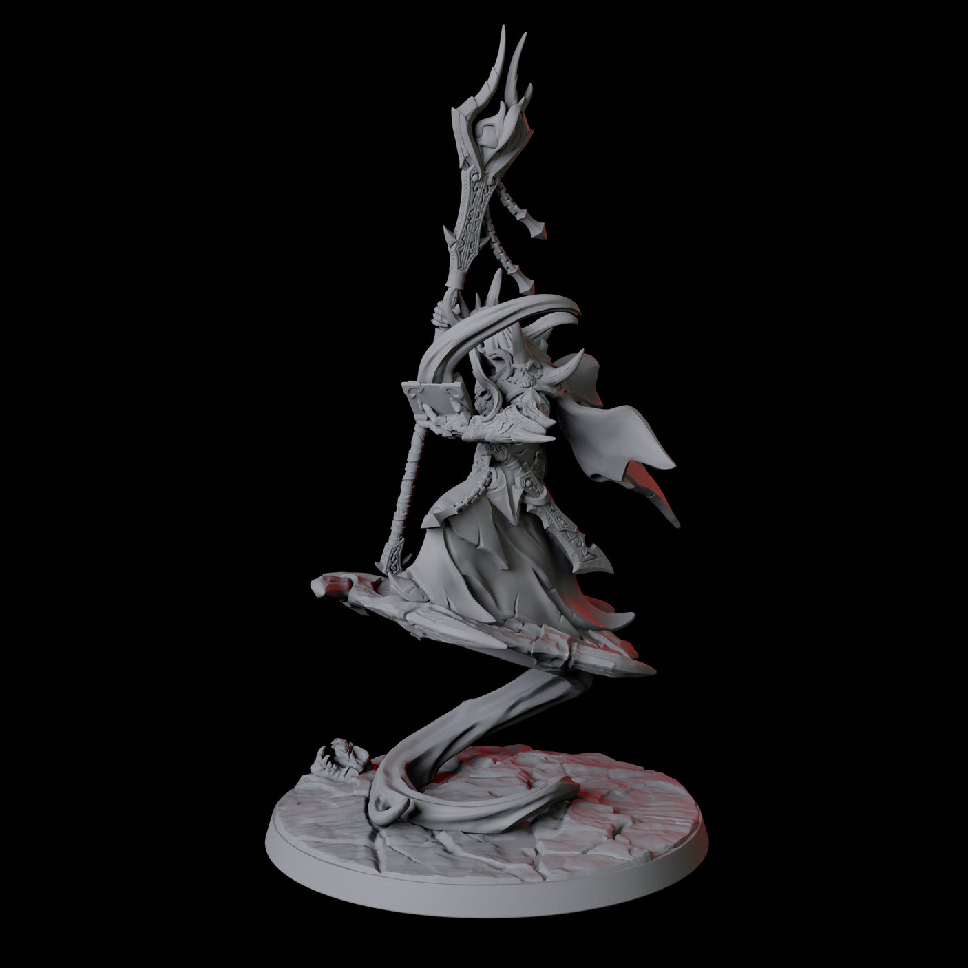 Devil Wizard Miniature for Dungeons and Dragons, Pathfinder or other TTRPGs