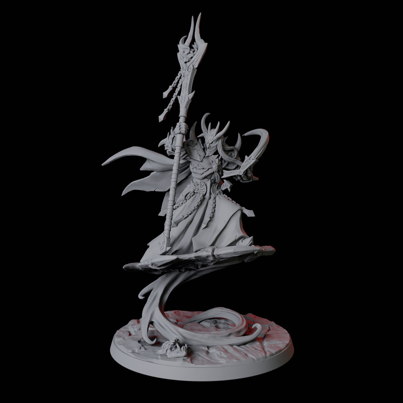 Devil Wizard Miniature for Dungeons and Dragons, Pathfinder or other TTRPGs