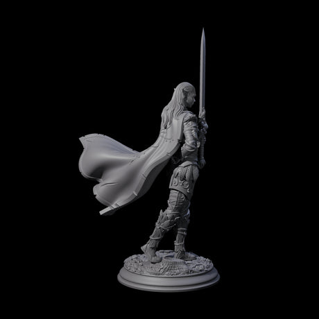Devout Elven Blade Dancer Miniature for Dungeons and Dragons, Pathfinder or other TTRPGs