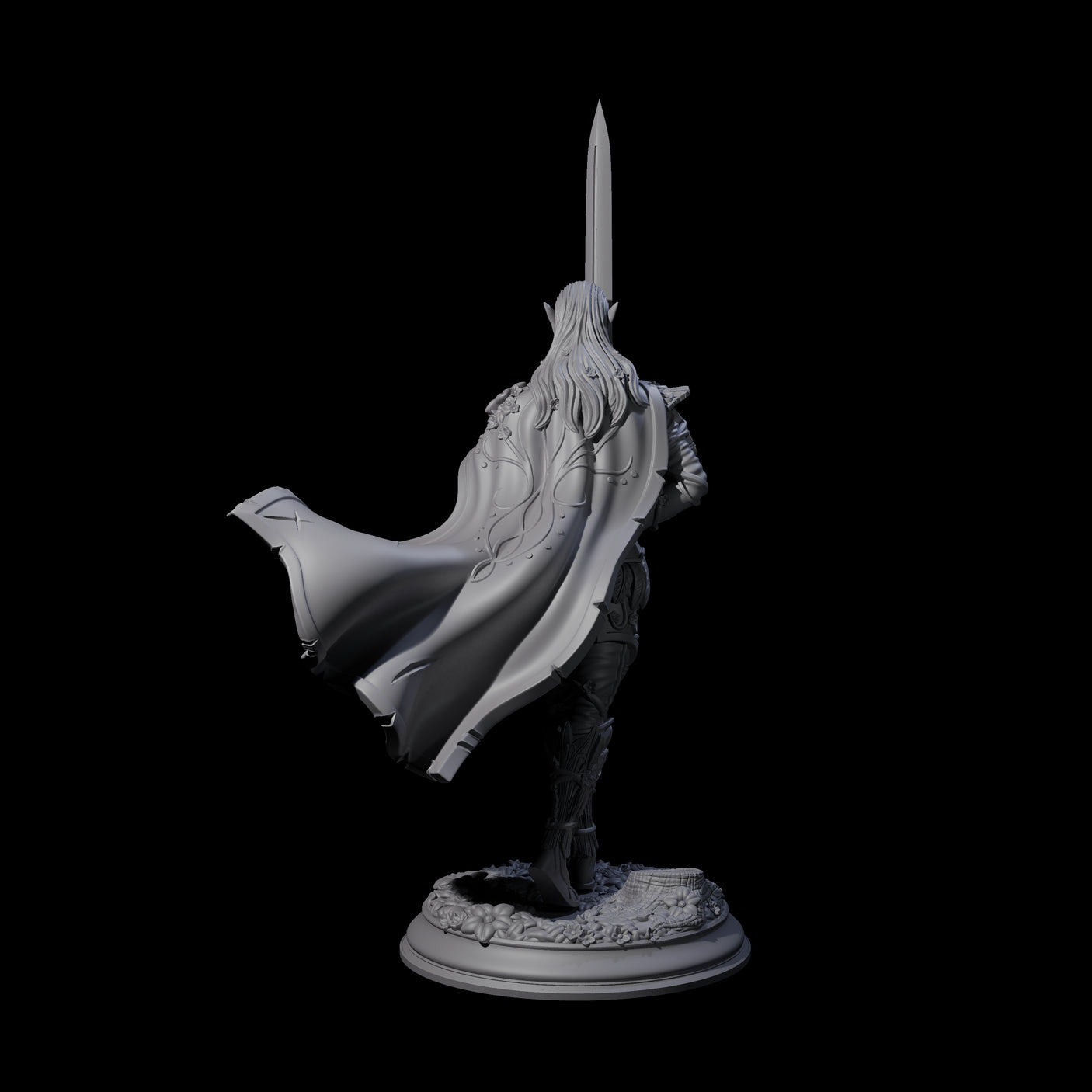 Devout Elven Blade Dancer Miniature for Dungeons and Dragons, Pathfinder or other TTRPGs
