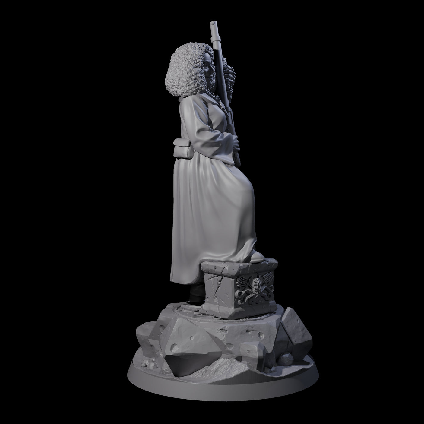 Devout Human Battle Sister Miniature for Dungeons and Dragons, Pathfinder or other TTRPGs