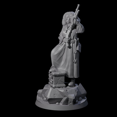 Devout Human Battle Sister Miniature for Dungeons and Dragons, Pathfinder or other TTRPGs