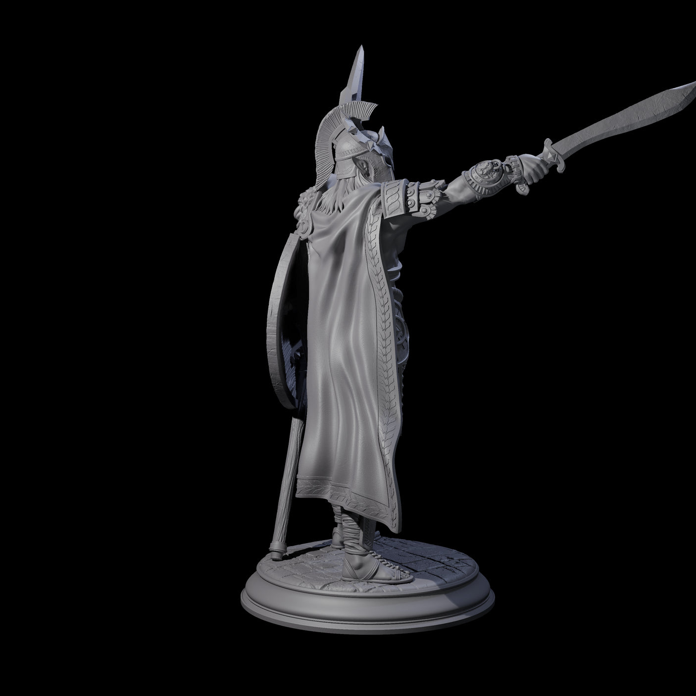 Devout Human Centurion Miniature for Dungeons and Dragons, Pathfinder or other TTRPGs