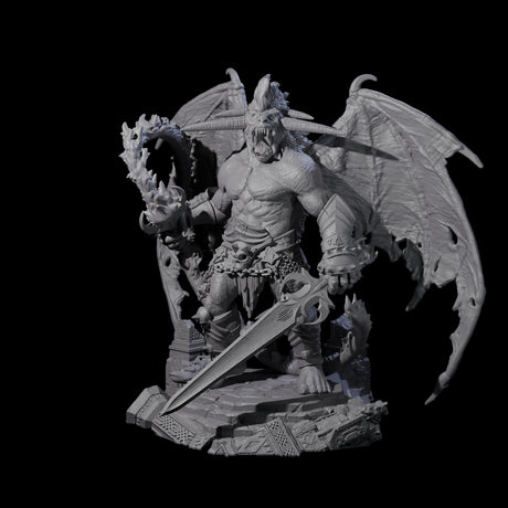 Diabolic Balor Miniature for Dungeons and Dragons, Pathfinder or other TTRPGs