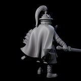 Disciplined Human Archer Captain Miniature for Dungeons and Dragons, Pathfinder or other TTRPGs