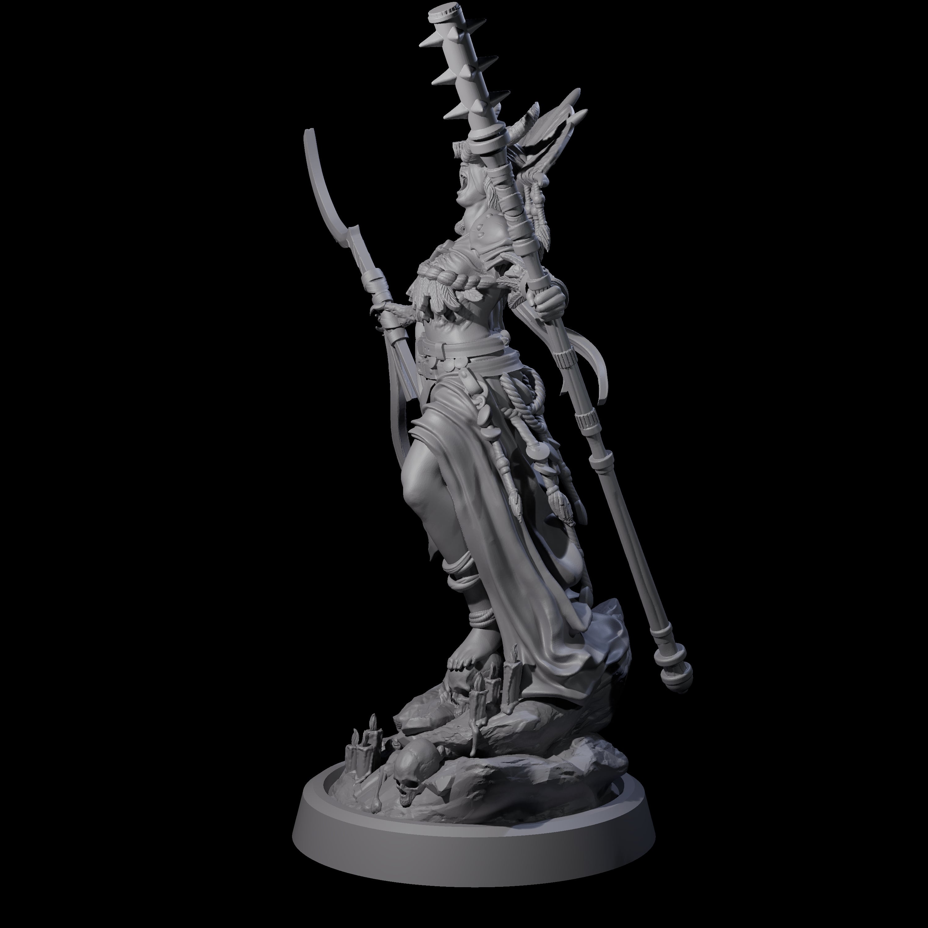 Disfigured Witch A Miniature for Dungeons and Dragons, Pathfinder or other TTRPGs