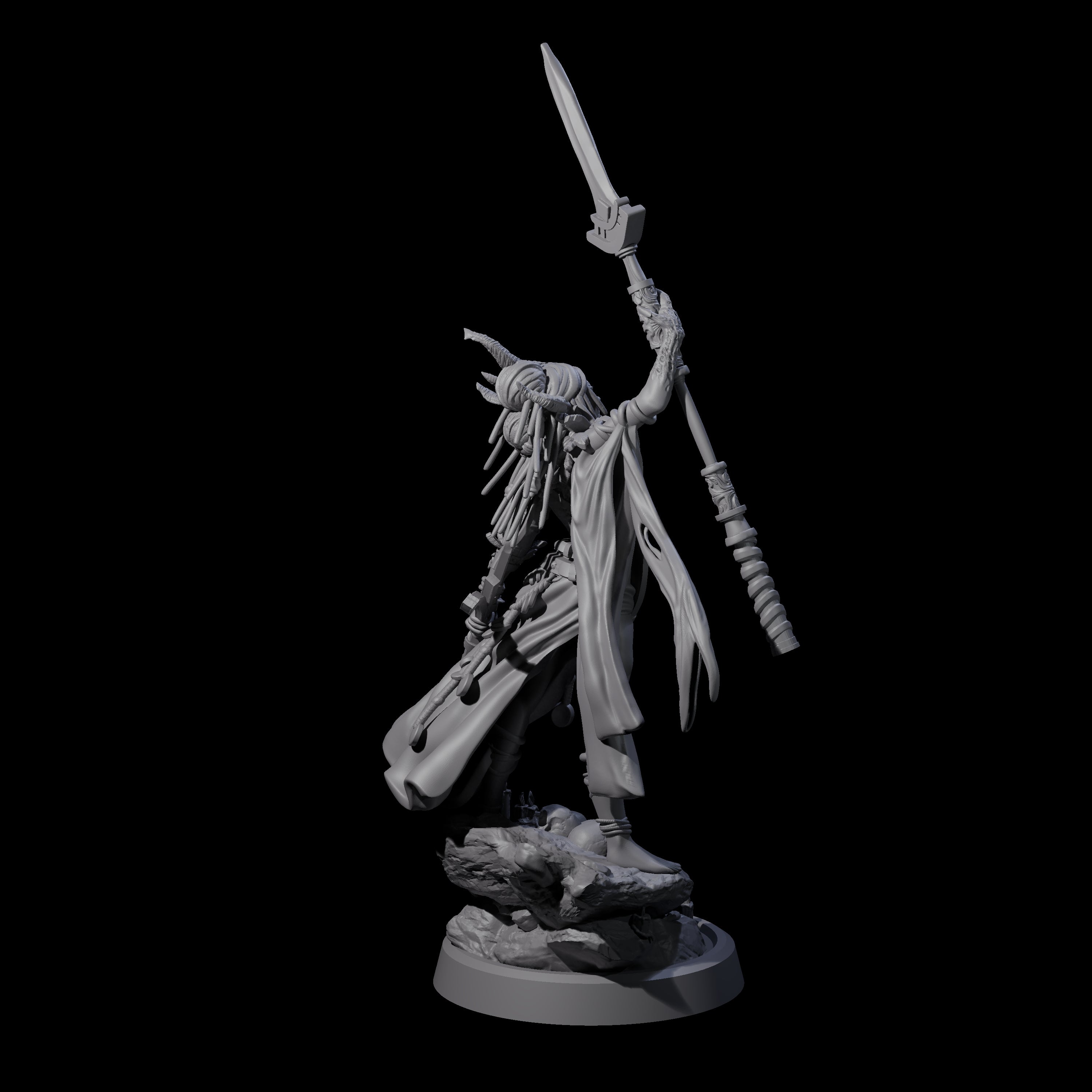 Disfigured Witch B Miniature for Dungeons and Dragons, Pathfinder or other TTRPGs