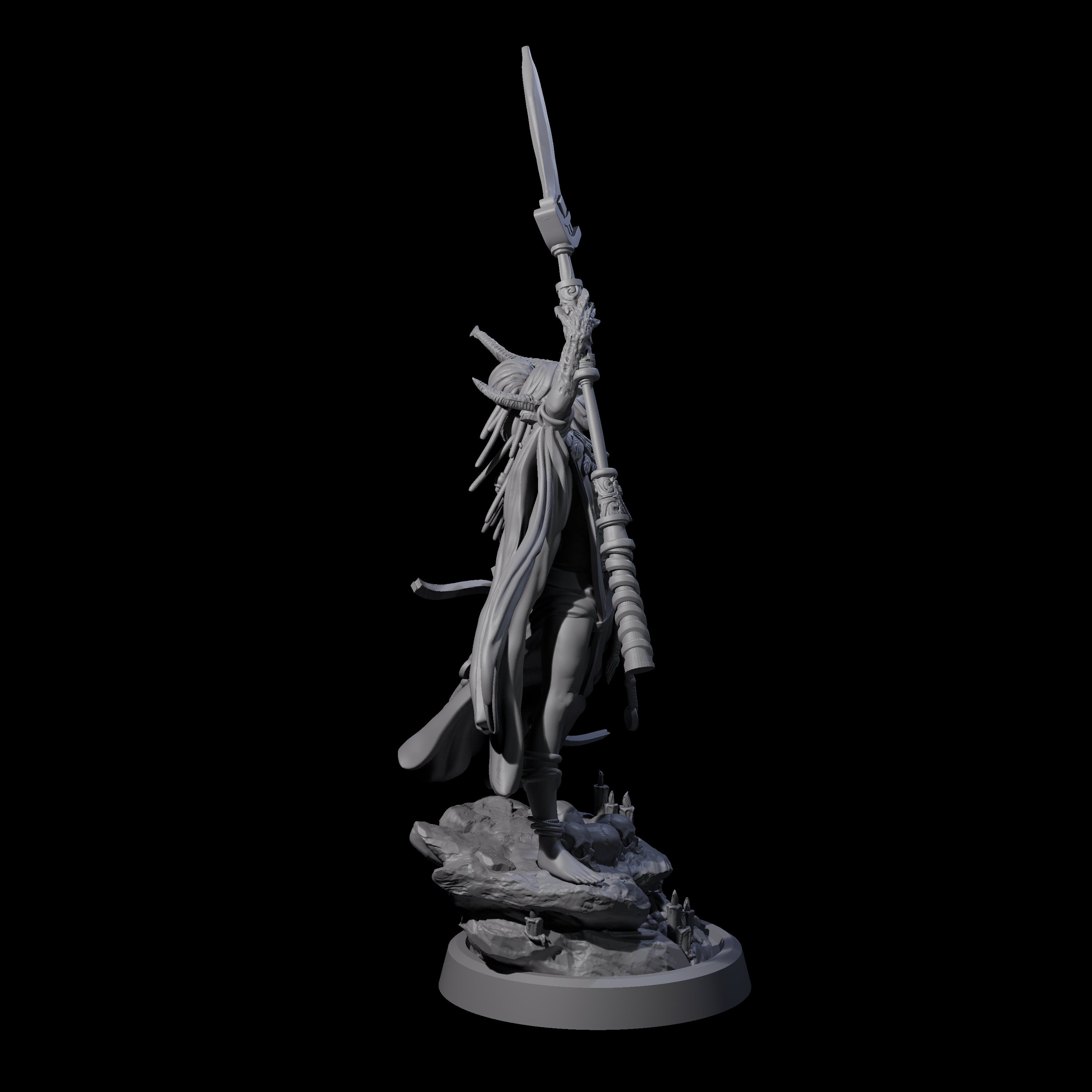 Disfigured Witch B Miniature for Dungeons and Dragons, Pathfinder or other TTRPGs