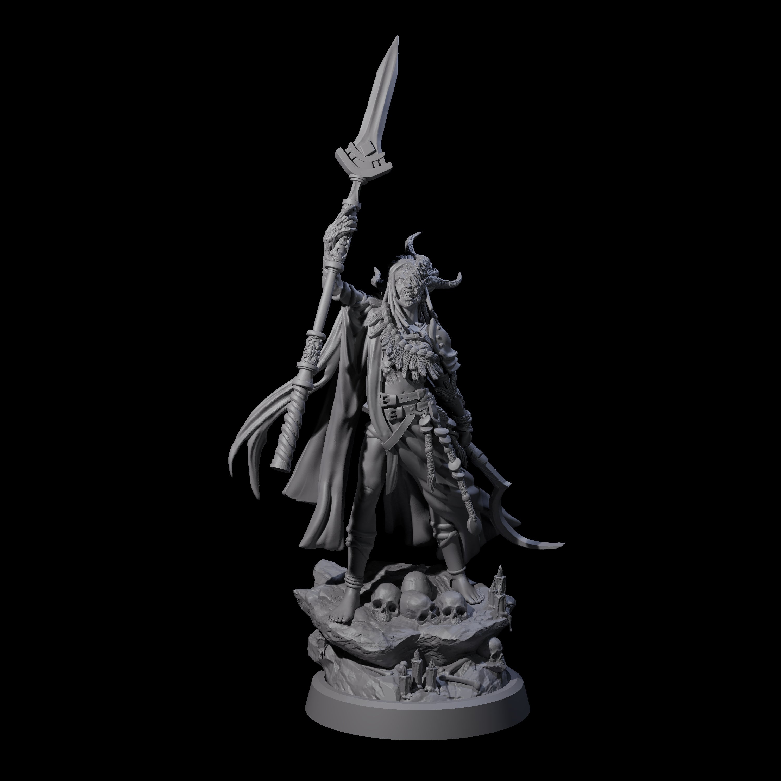 Disfigured Witch B Miniature for Dungeons and Dragons, Pathfinder or other TTRPGs