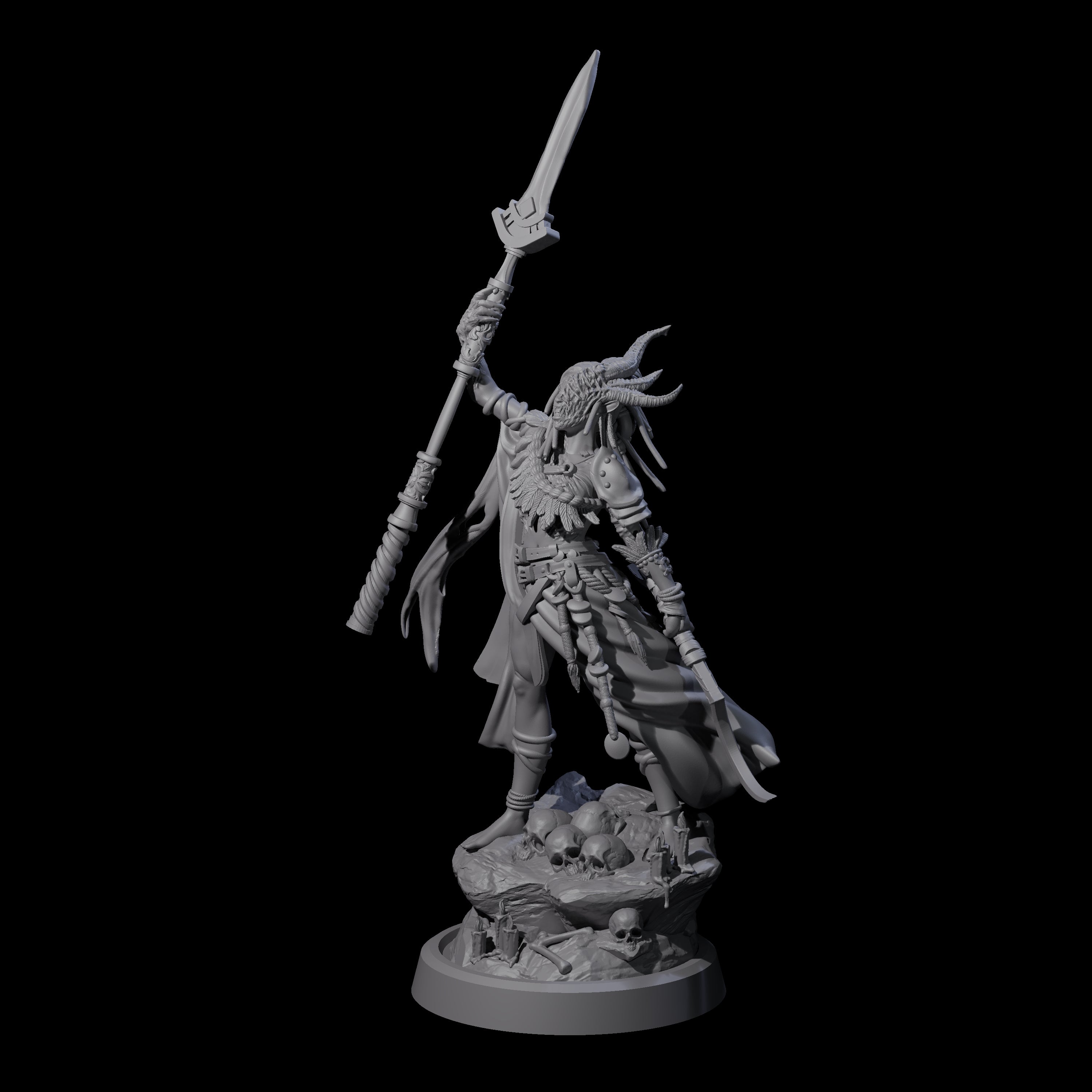 Disfigured Witch B Miniature for Dungeons and Dragons, Pathfinder or other TTRPGs