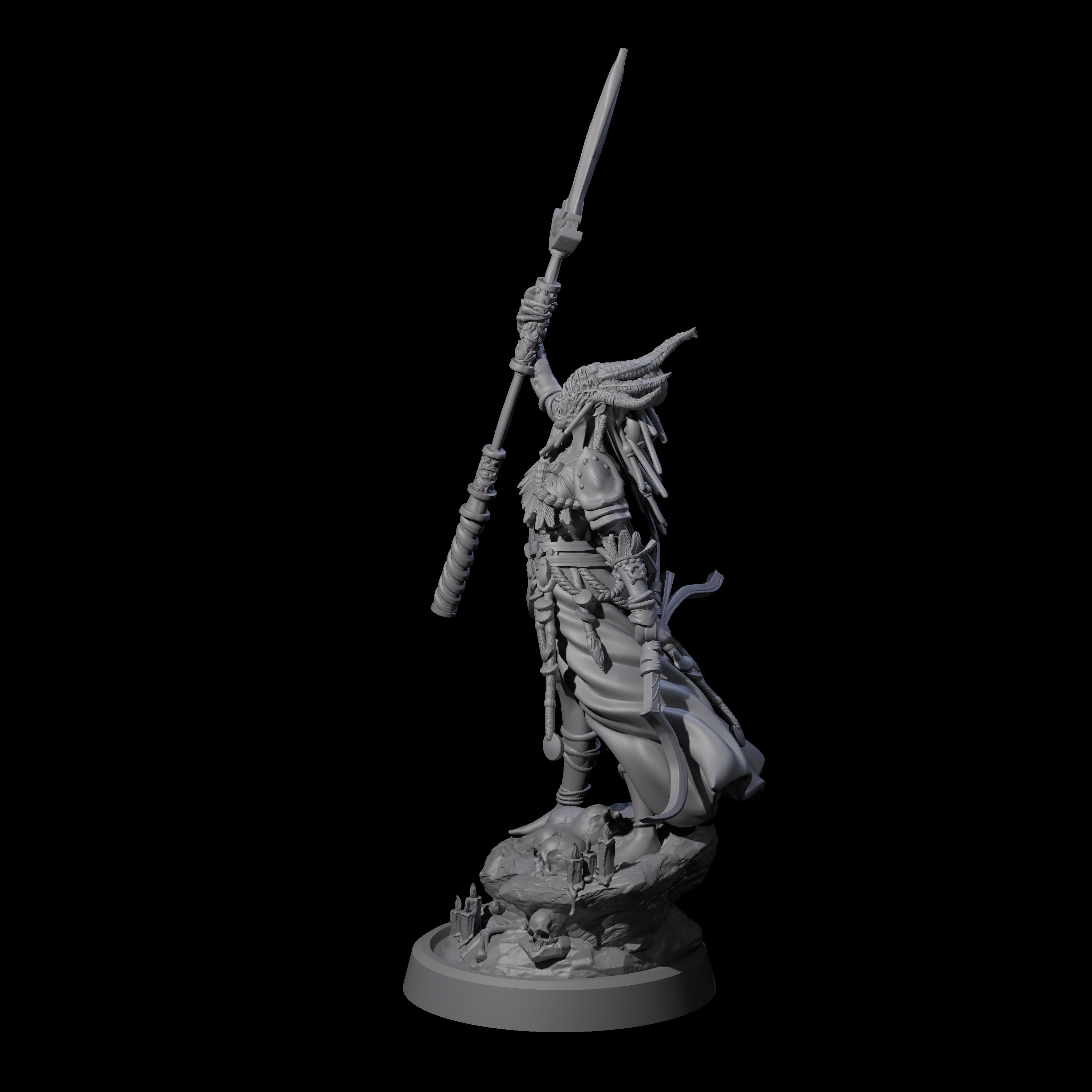 Disfigured Witch B Miniature for Dungeons and Dragons, Pathfinder or other TTRPGs