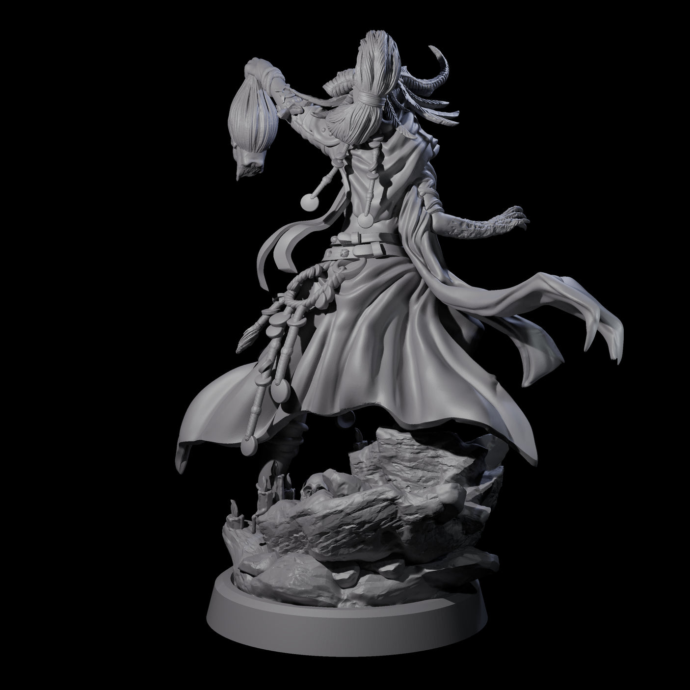 Disfigured Witch C Miniature for Dungeons and Dragons, Pathfinder or other TTRPGs