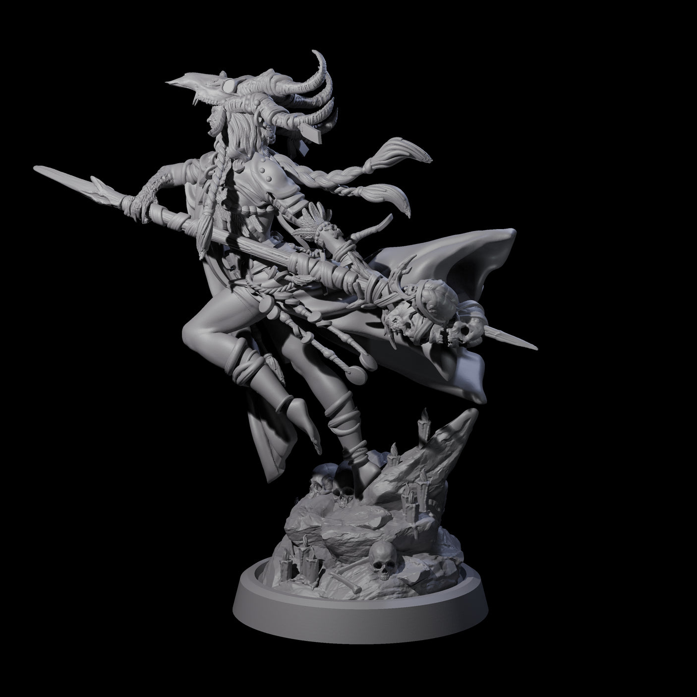Disfigured Witch D Miniature for Dungeons and Dragons, Pathfinder or other TTRPGs