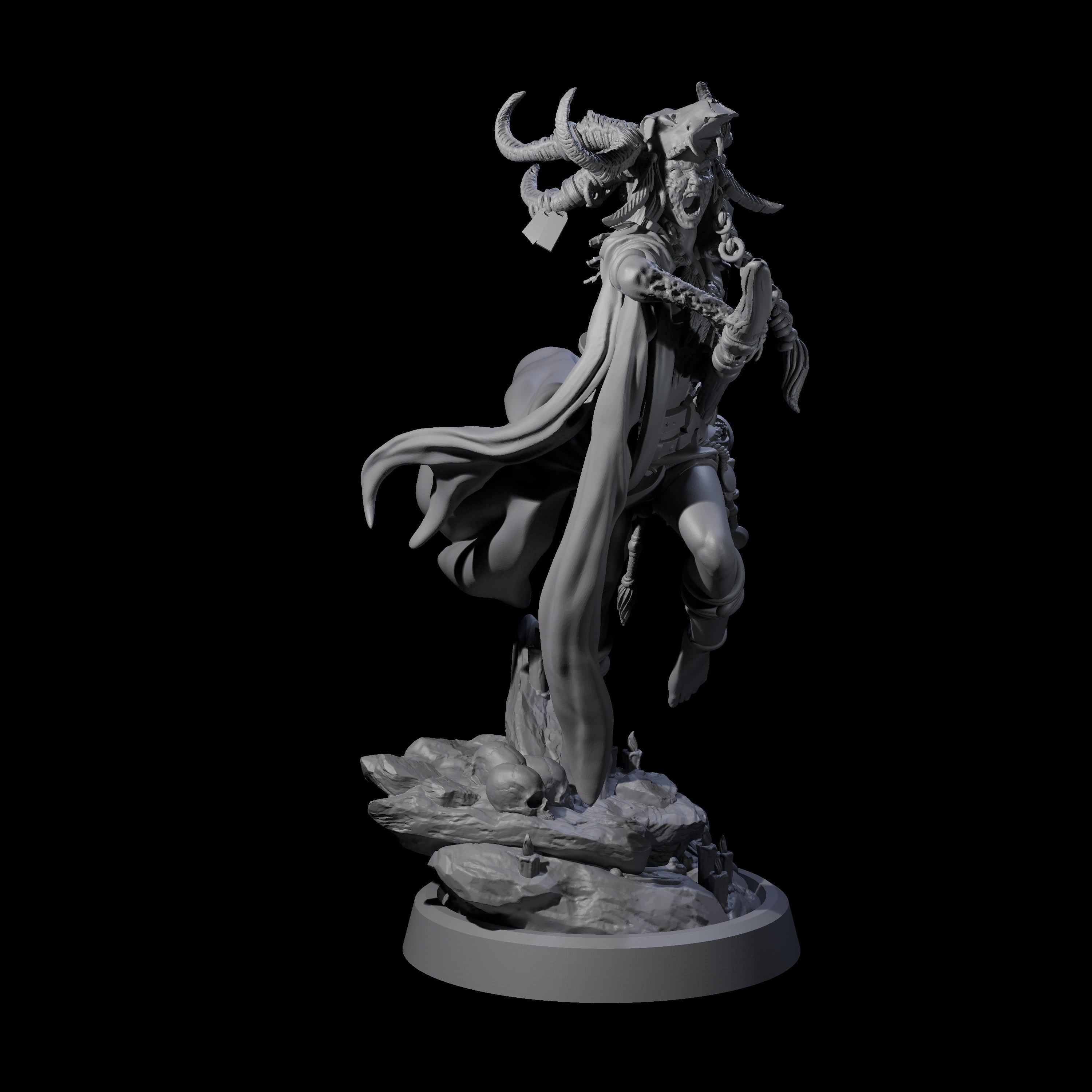 Disfigured Witch D Miniature for Dungeons and Dragons, Pathfinder or other TTRPGs