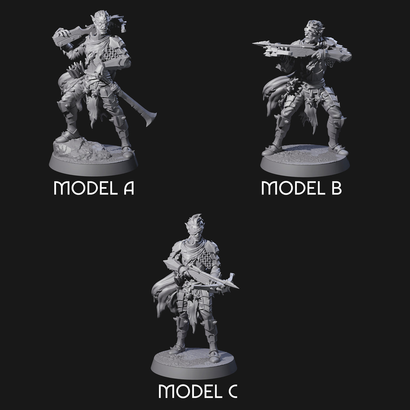 Disgraceful Hobgoblin Warriors Miniature for Dungeons and Dragons, Pathfinder or other TTRPGs