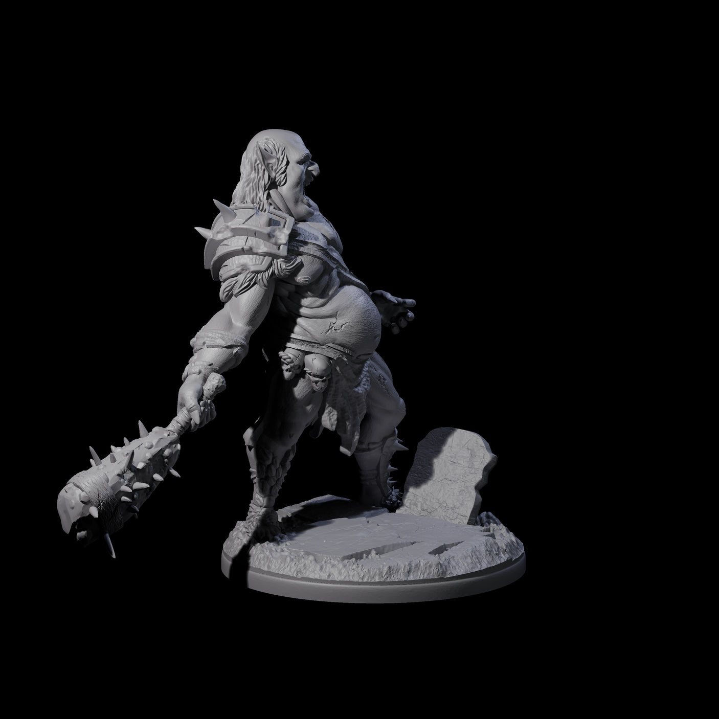 Disgusting Cave Giant Miniature for Dungeons and Dragons, Pathfinder or other TTRPGs