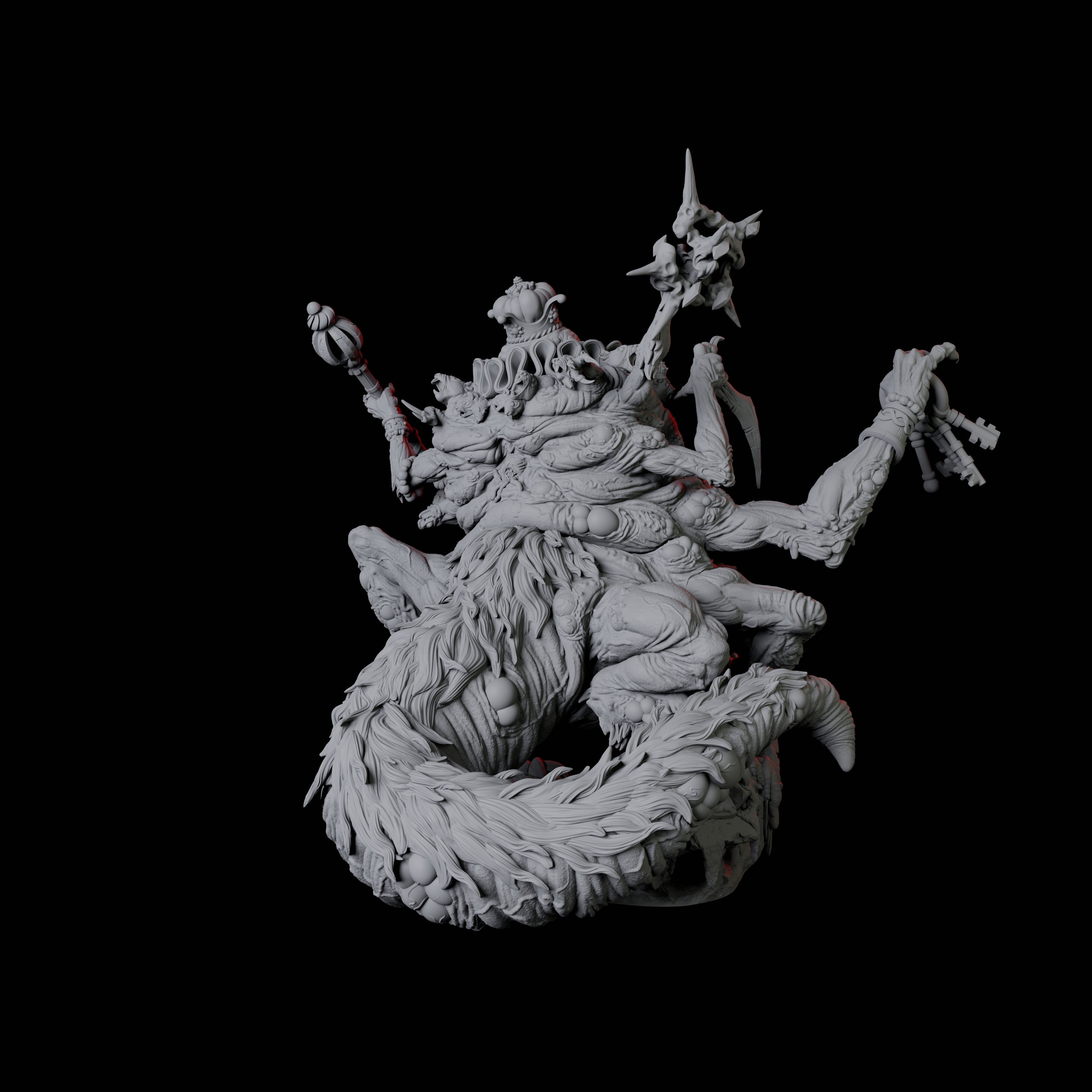 Disgusting Ratfolk Archbishop Miniature for Dungeons and Dragons, Pathfinder or other TTRPGs