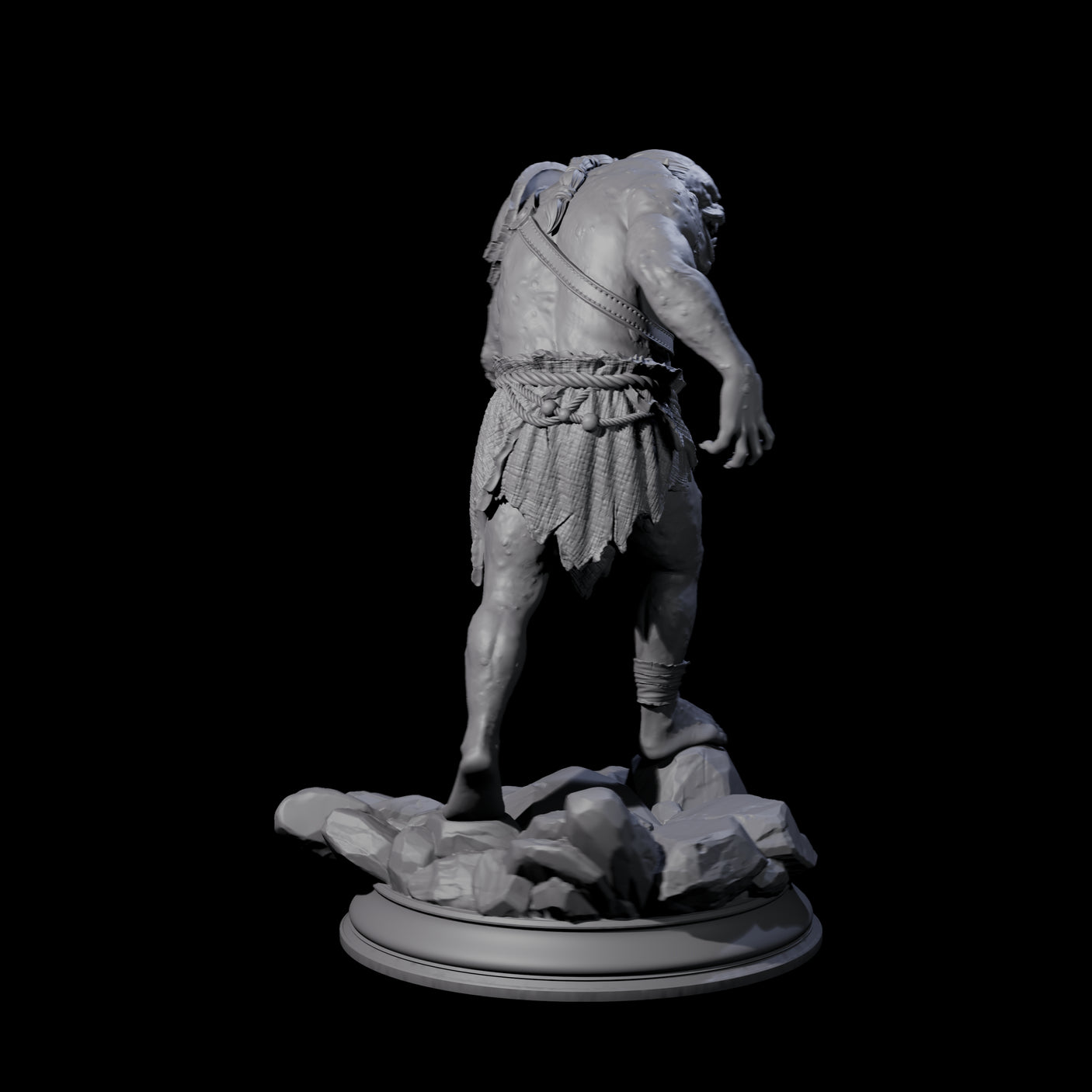 Disgusting Troglodyte A Miniature for Dungeons and Dragons, Pathfinder or other TTRPGs