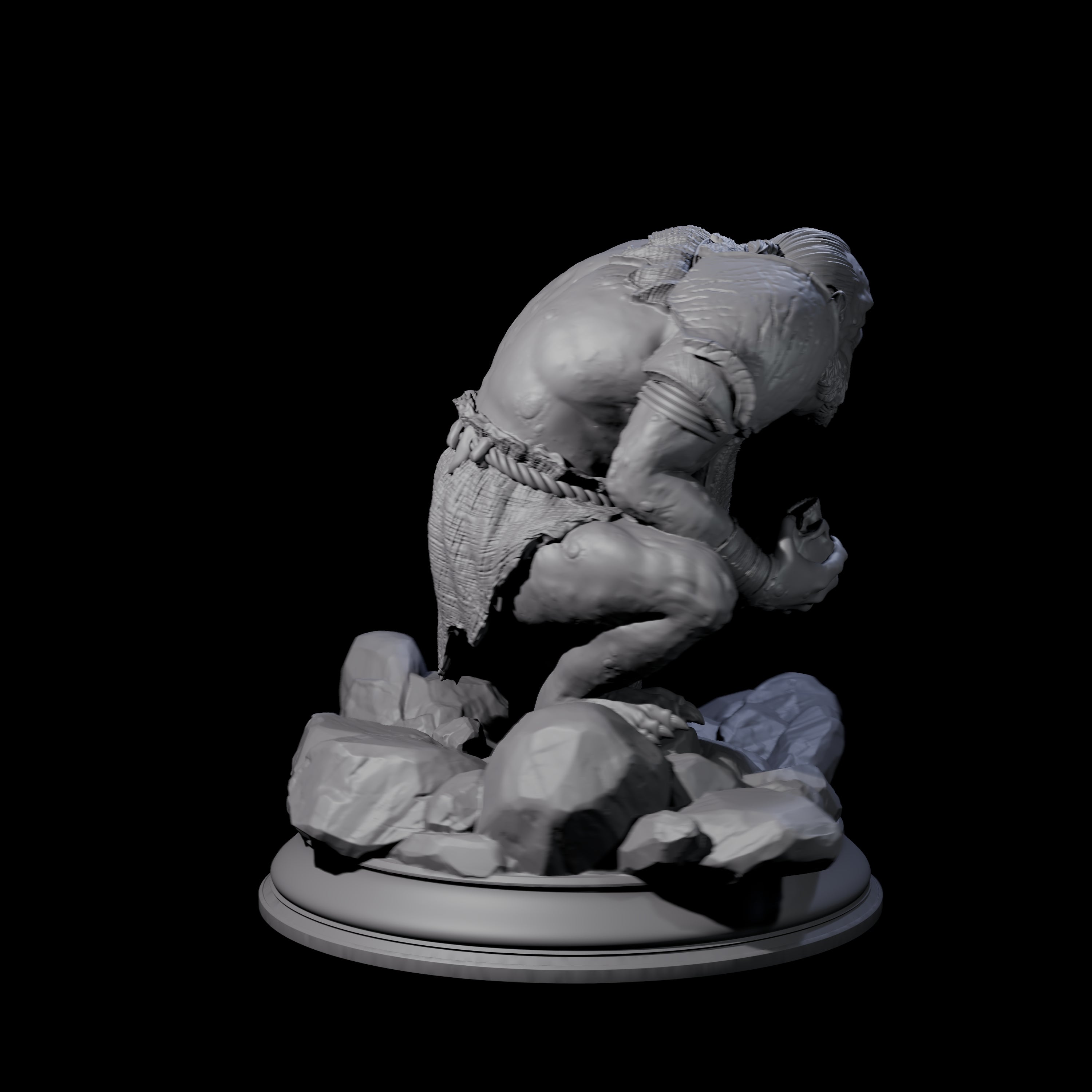 Disgusting Troglodyte B Miniature for Dungeons and Dragons, Pathfinder or other TTRPGs