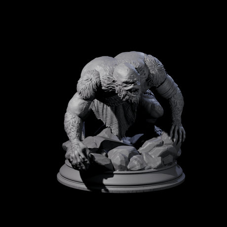 Disgusting Troglodyte C Miniature for Dungeons and Dragons, Pathfinder or other TTRPGs