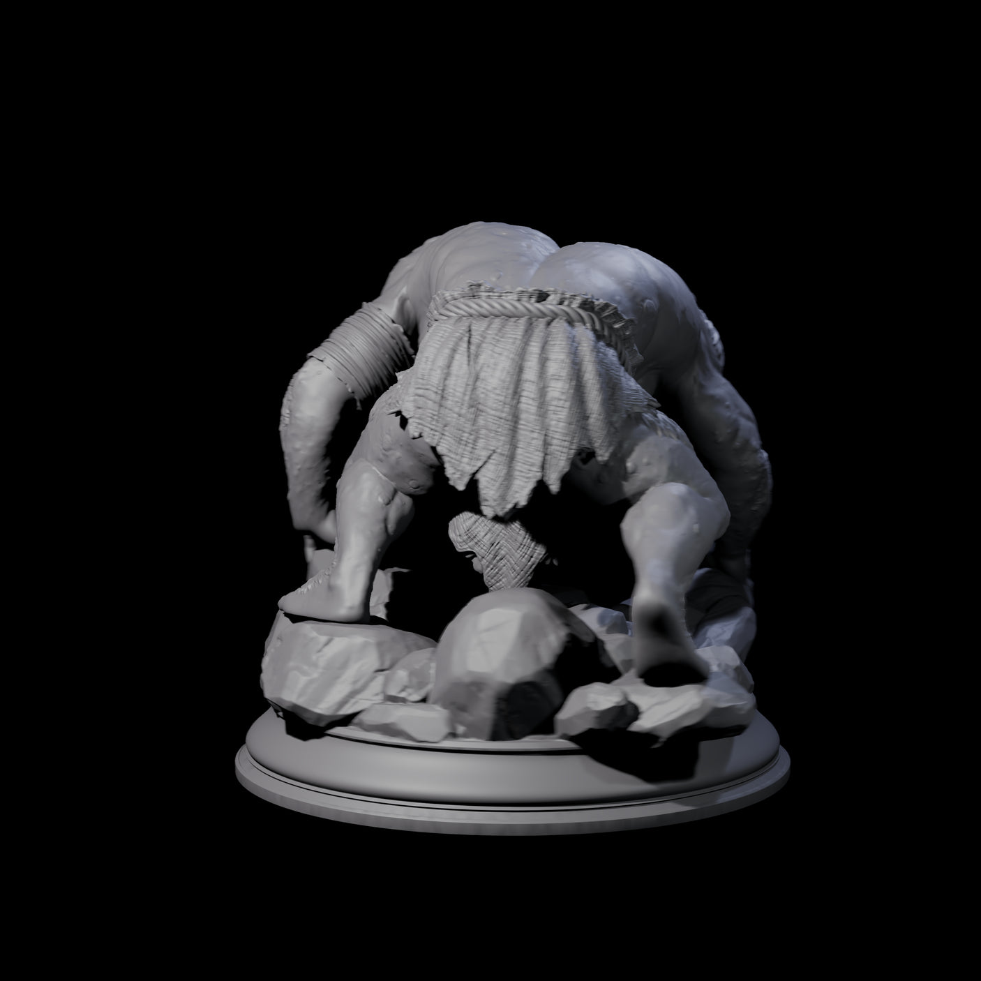 Disgusting Troglodyte C Miniature for Dungeons and Dragons, Pathfinder or other TTRPGs