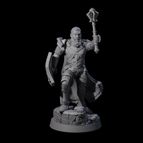 Divine Grinning Cleric Miniature for Dungeons and Dragons, Pathfinder or other TTRPGs