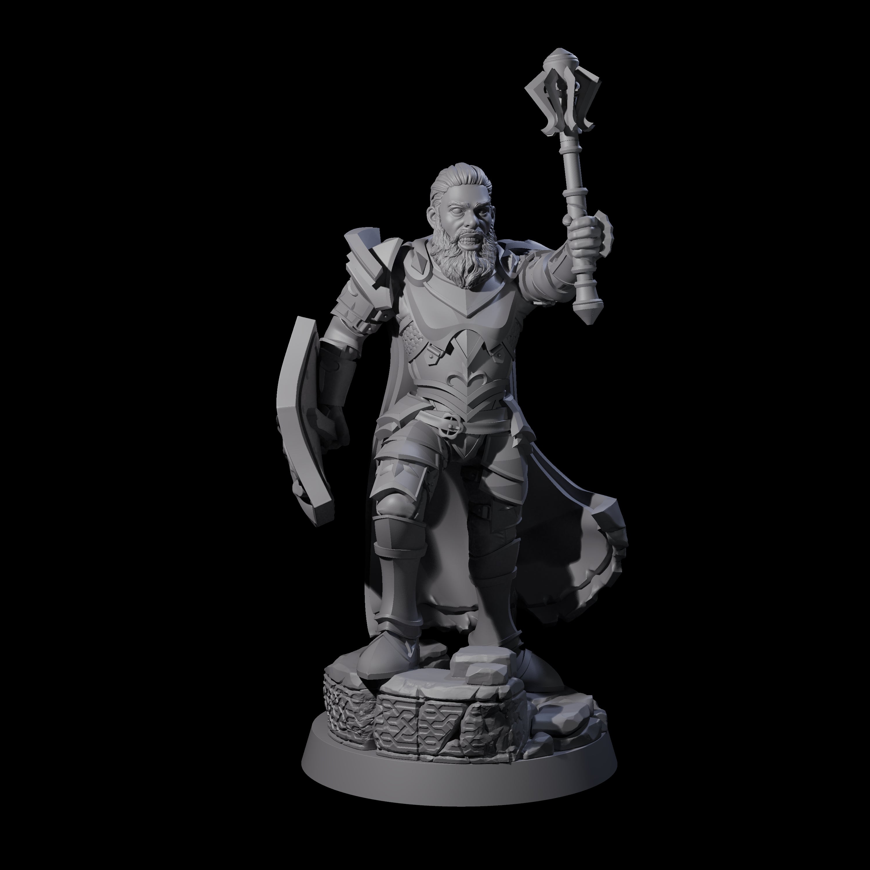 Divine Grinning Cleric Miniature for Dungeons and Dragons, Pathfinder or other TTRPGs