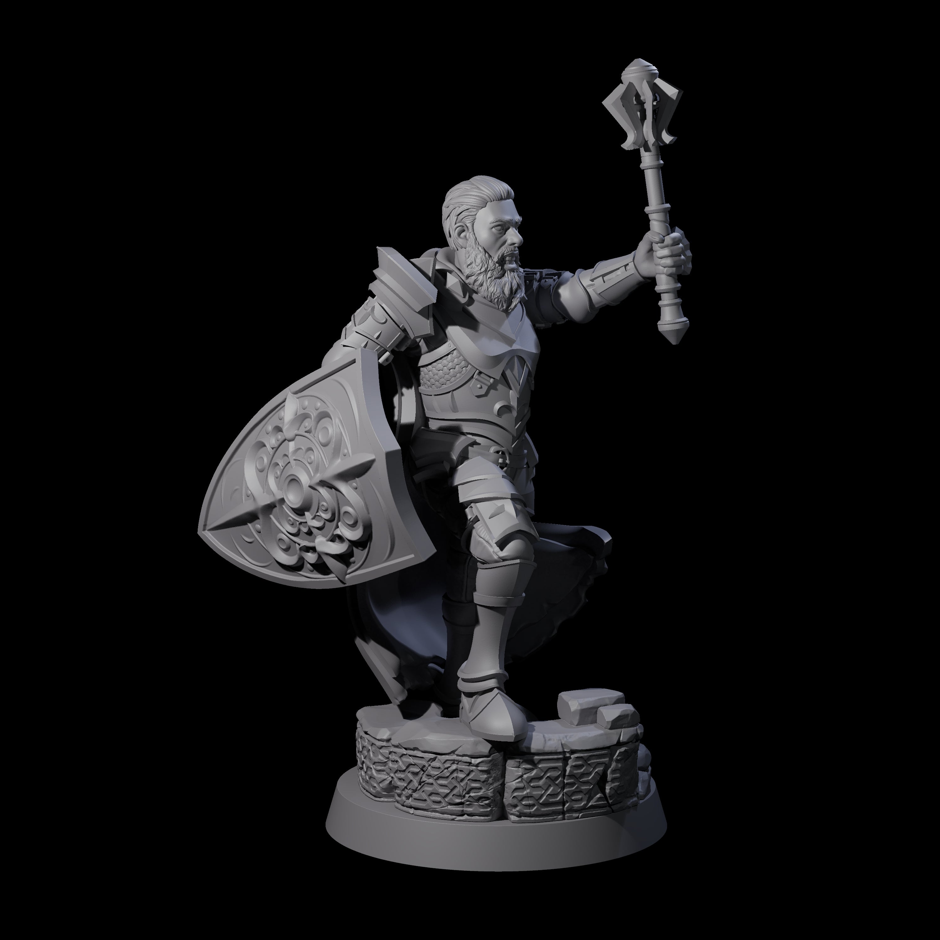Divine Grinning Cleric Miniature for Dungeons and Dragons, Pathfinder or other TTRPGs