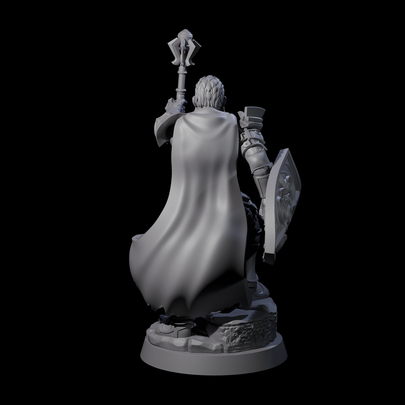 Divine Grinning Cleric Miniature for Dungeons and Dragons, Pathfinder or other TTRPGs