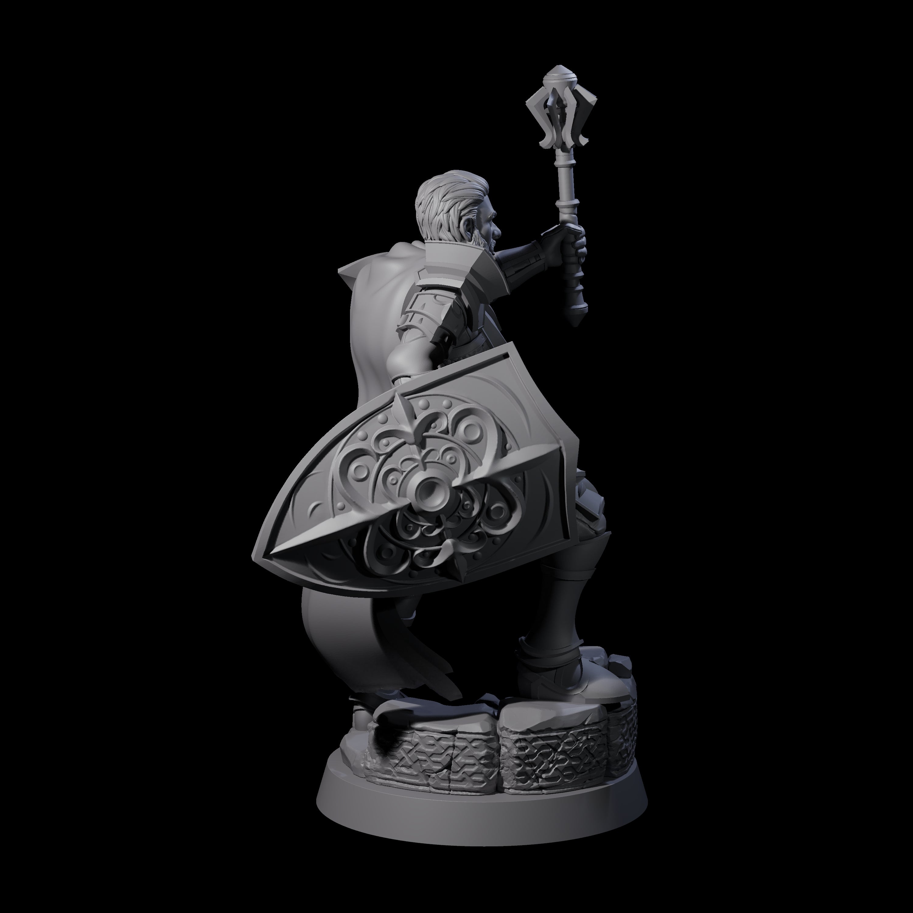 Divine Grinning Cleric Miniature for Dungeons and Dragons, Pathfinder or other TTRPGs