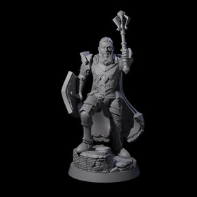 Divine Grinning Cleric Miniature for Dungeons and Dragons, Pathfinder or other TTRPGs