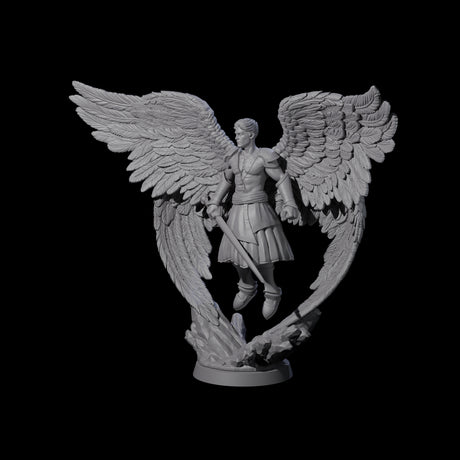 Divine Poofed Out Solar A Miniature for Dungeons and Dragons, Pathfinder or other TTRPGs