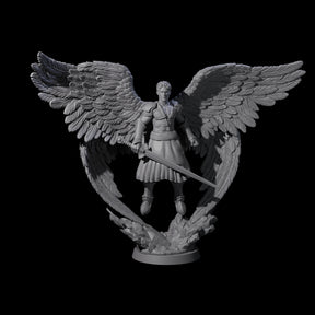 Divine Poofed Out Solar A Miniature for Dungeons and Dragons, Pathfinder or other TTRPGs
