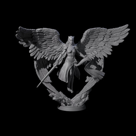 Divine Poofed Out Solar B Miniature for Dungeons and Dragons, Pathfinder or other TTRPGs