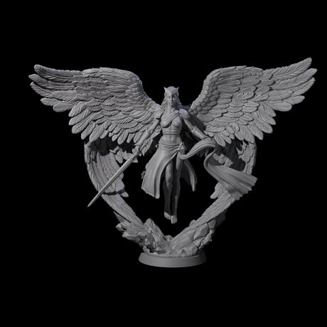 Divine Poofed Out Solar B Miniature for Dungeons and Dragons, Pathfinder or other TTRPGs