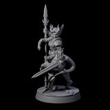 Divine Tiefling Valkyrie Miniature for Dungeons and Dragons, Pathfinder or other TTRPGs