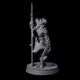 Divine Tiefling Valkyrie Miniature for Dungeons and Dragons, Pathfinder or other TTRPGs