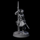 Divine Tiefling Valkyrie Miniature for Dungeons and Dragons, Pathfinder or other TTRPGs