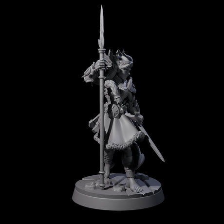 Divine Tiefling Valkyrie Miniature for Dungeons and Dragons, Pathfinder or other TTRPGs