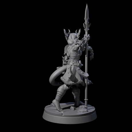 Divine Tiefling Valkyrie Miniature for Dungeons and Dragons, Pathfinder or other TTRPGs