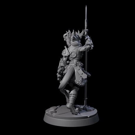Divine Tiefling Valkyrie Miniature for Dungeons and Dragons, Pathfinder or other TTRPGs