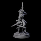 Divine Tiefling Valkyrie Miniature for Dungeons and Dragons, Pathfinder or other TTRPGs