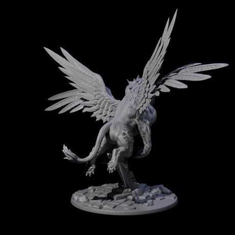 Divine Winged Lion Miniature for Dungeons and Dragons, Pathfinder or other TTRPGs