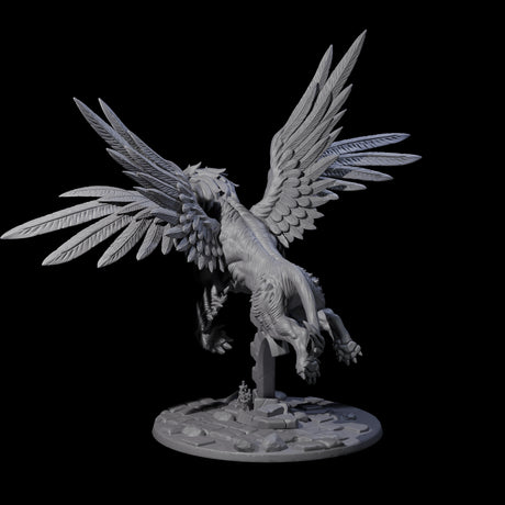 Divine Winged Lion Miniature for Dungeons and Dragons, Pathfinder or other TTRPGs