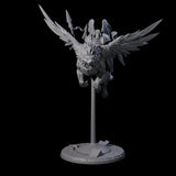 Diving Celestral Cavalry A Miniature for Dungeons and Dragons, Pathfinder or other TTRPGs