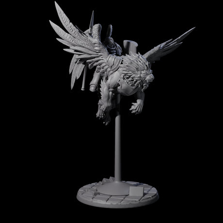 Diving Celestral Cavalry A Miniature for Dungeons and Dragons, Pathfinder or other TTRPGs