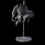 Diving Celestral Cavalry A Miniature for Dungeons and Dragons, Pathfinder or other TTRPGs