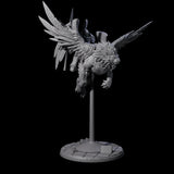 Diving Celestral Cavalry A Miniature for Dungeons and Dragons, Pathfinder or other TTRPGs