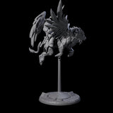 Diving Celestral Cavalry A Miniature for Dungeons and Dragons, Pathfinder or other TTRPGs