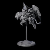 Diving Celestral Cavalry A Miniature for Dungeons and Dragons, Pathfinder or other TTRPGs